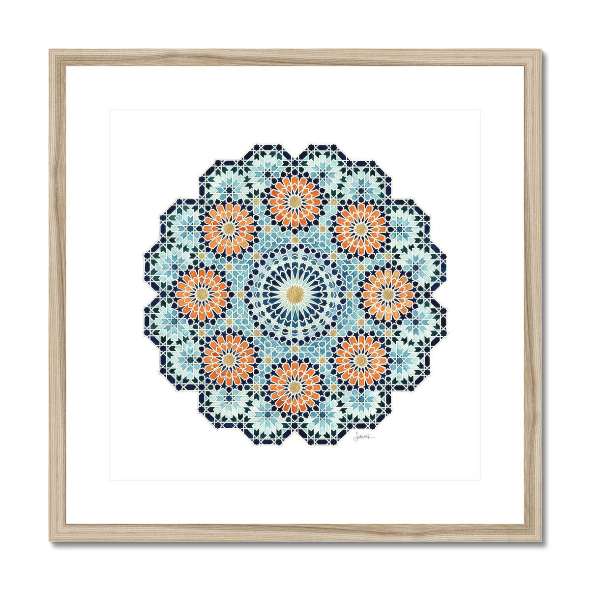 Blue Sun Framed Print | Sandy Kurt