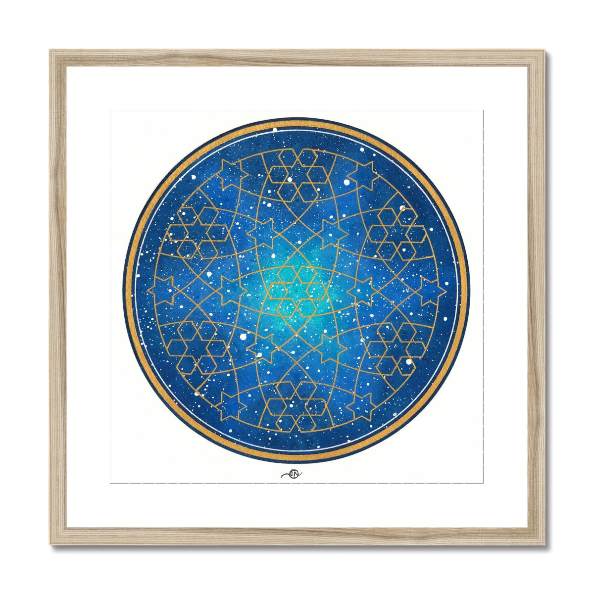 Geometry and the Night Sky Framed Print| Lieve Oudejans