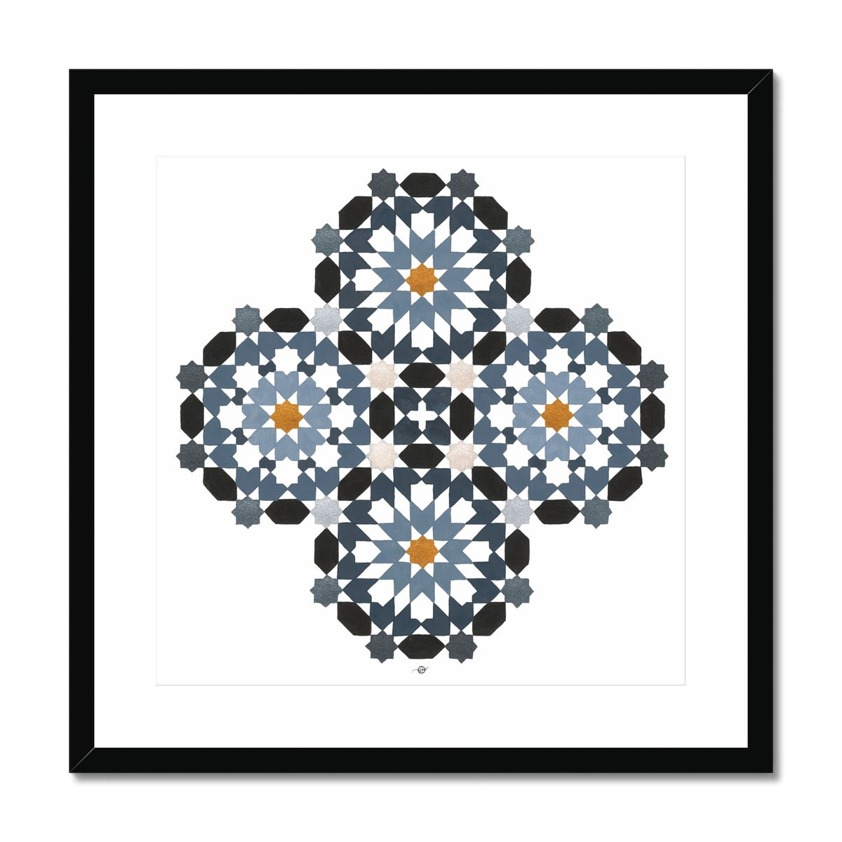 Morrocan Rosettes Framed Print | Lieve Oudejans
