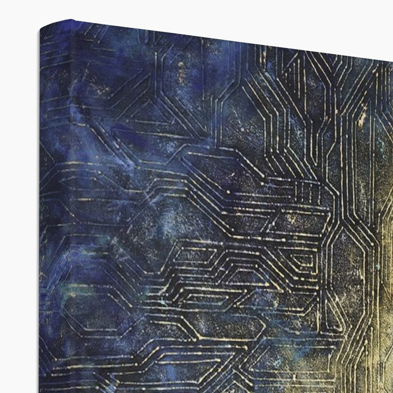 Tawaaf 2.3 Circuit Board Canvas | Siddiqa Juma