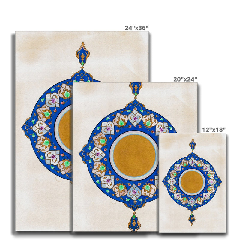 Ultramarine Shamsa Canvas | Emily Washington