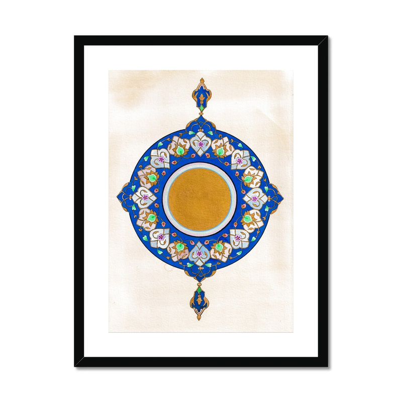 Ultramarine Shamsa Framed Print | Emily Washington