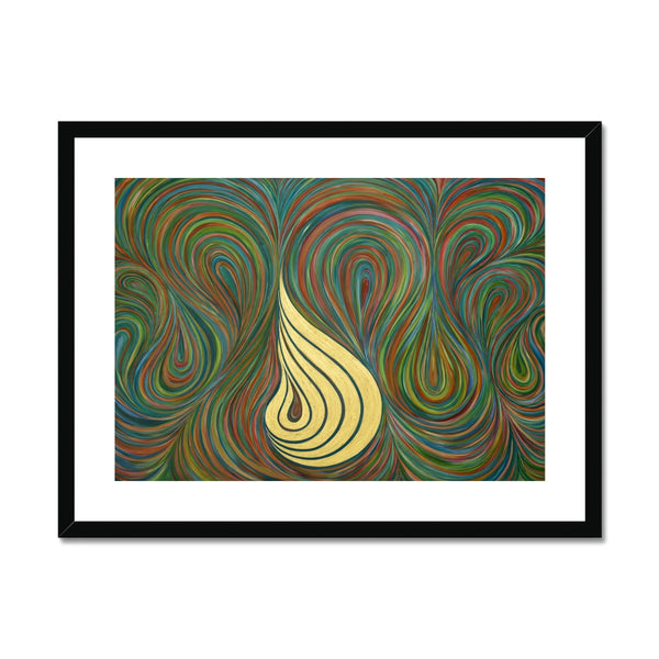 Allah Swirl Framed Print | Siddiqa Juma