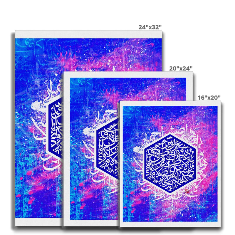 Calligraffiti Pentagon Canvas | Teakster