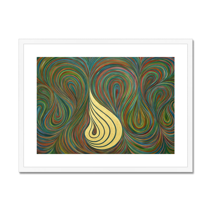Allah Swirl Framed Print | Siddiqa Juma
