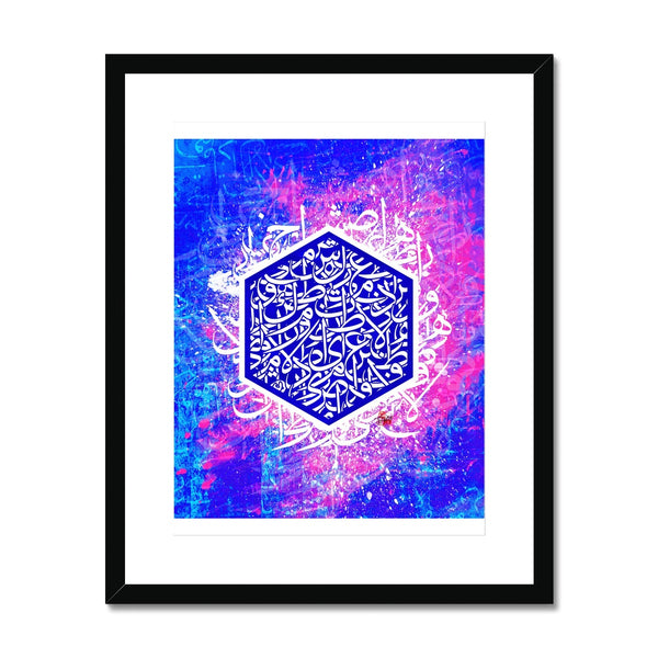 Calligraffiti Pentagon Framed Print | Teakster