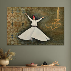 Dervish Geometry Canvas | Fatimah Agha