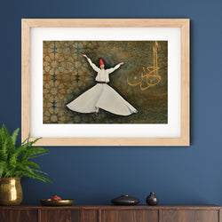 Dervish Geometry Art Print | Fatimah Agha