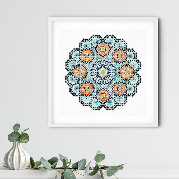 Blue Sun Art Print | Sandy Kurt