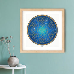 Geometry and the Night Sky Art Print | Lieve Oudejans