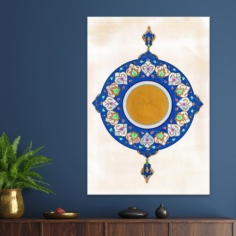 Ultramarine Shamsa Canvas | Emily Washington