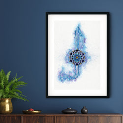 Alif Laam Meem Framed Print | Maaida Noor