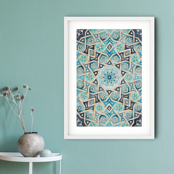 Baraka Blues Framed Print | Margi Lake