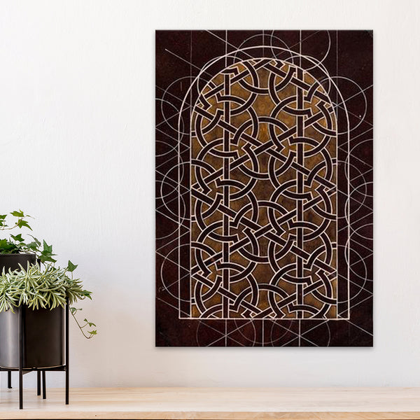 Damascus Window Canvas | Zeynep Iqbal