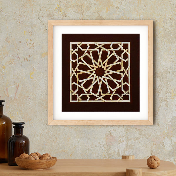 Square of Chocolate Framed Print | Marido Coulon