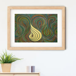 Allah Swirl Art Print | Siddiqa Juma