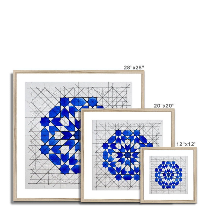 Classic Zellige Framed Print | Samira Mian