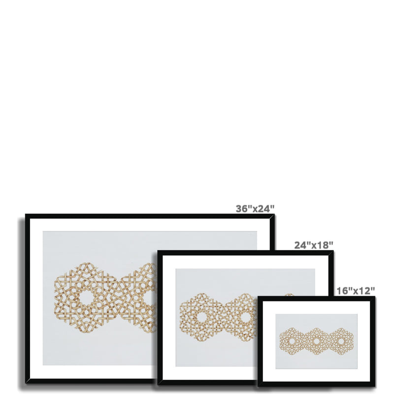 Trihexagon Framed Print | Marido Coulon