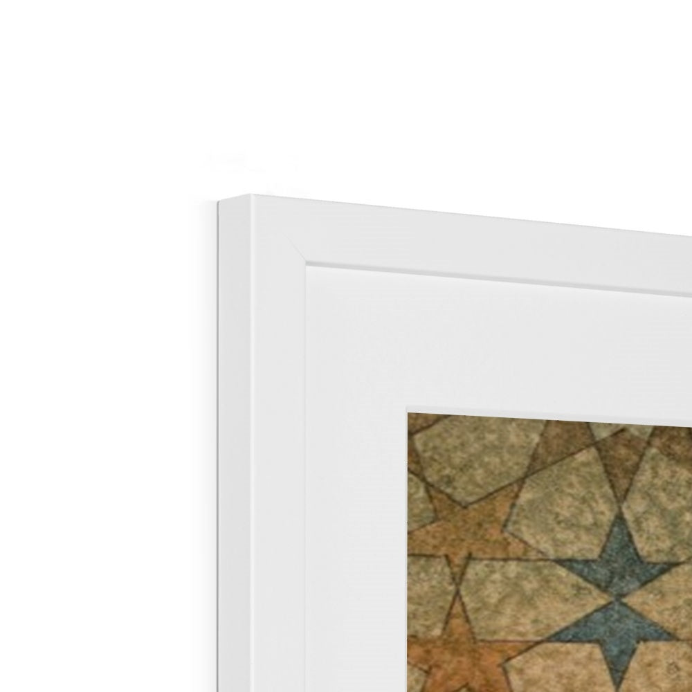 Dervish Geometry Framed Print | Fatimah Agha