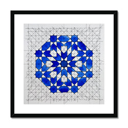 Classic Zellige Framed Print | Samira Mian