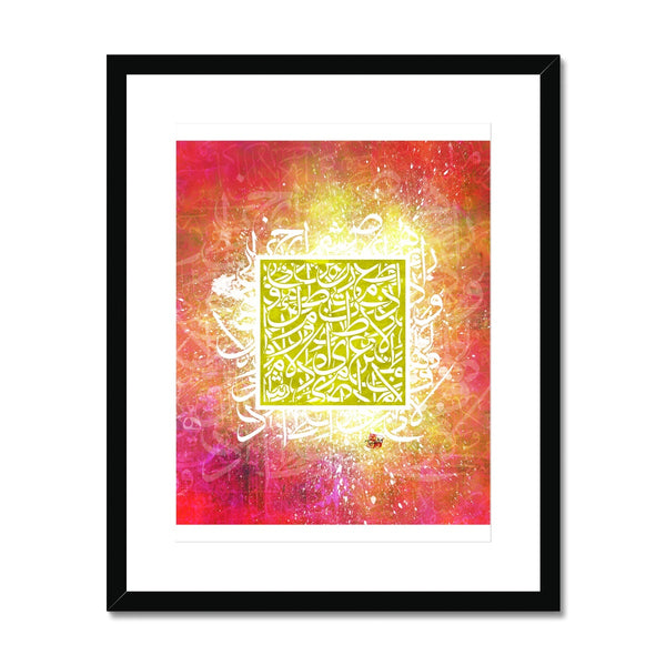 Calligraffiti Square Framed Print | Teakster