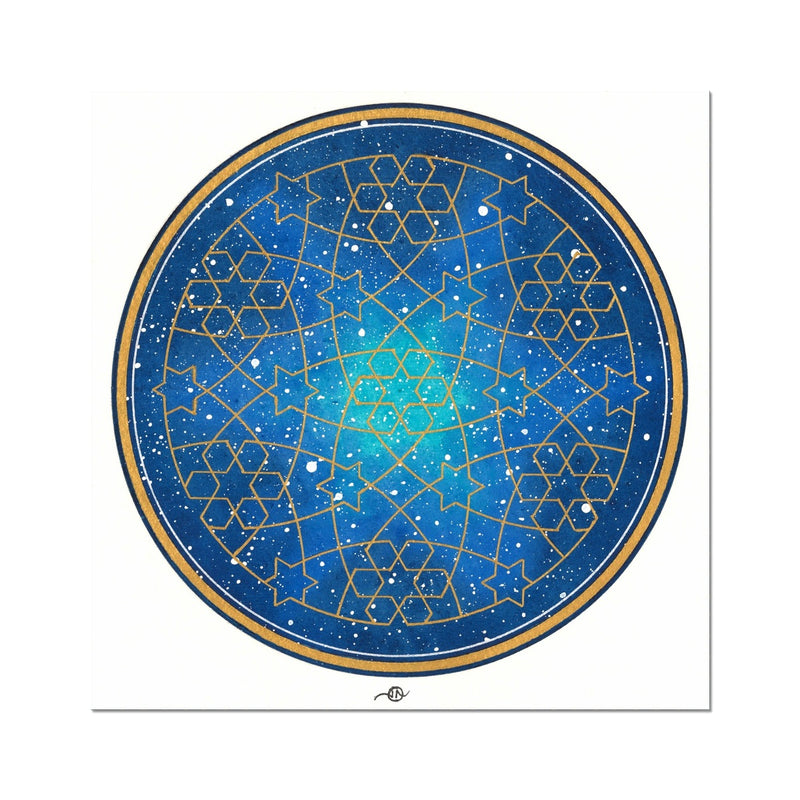 Geometry and the Night Sky Art Print | Lieve Oudejans