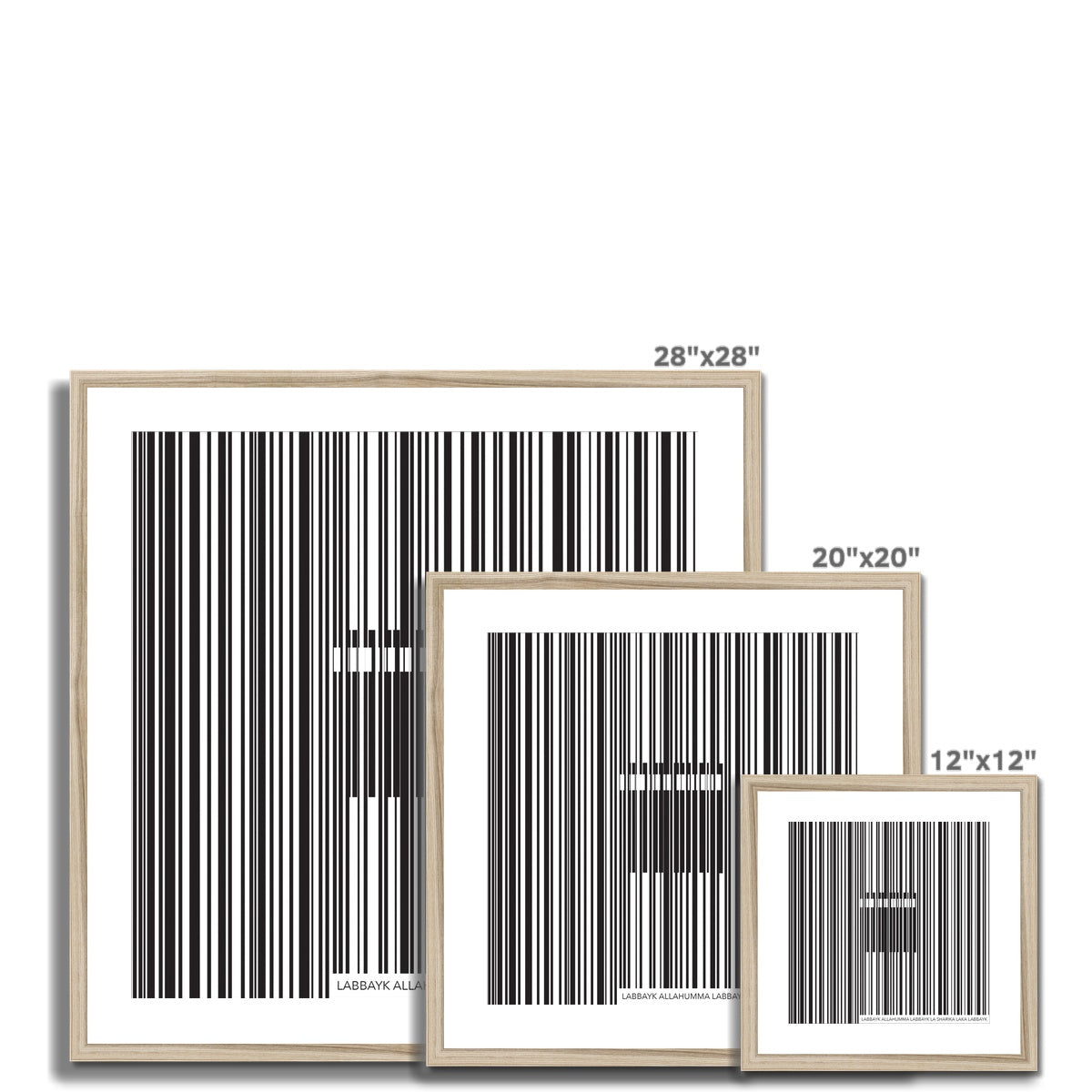 Barcode Framed Print | Siddiqa Juma
