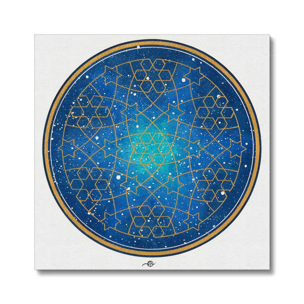 Geometry and the night sky Canvas | Lieve Oudejans