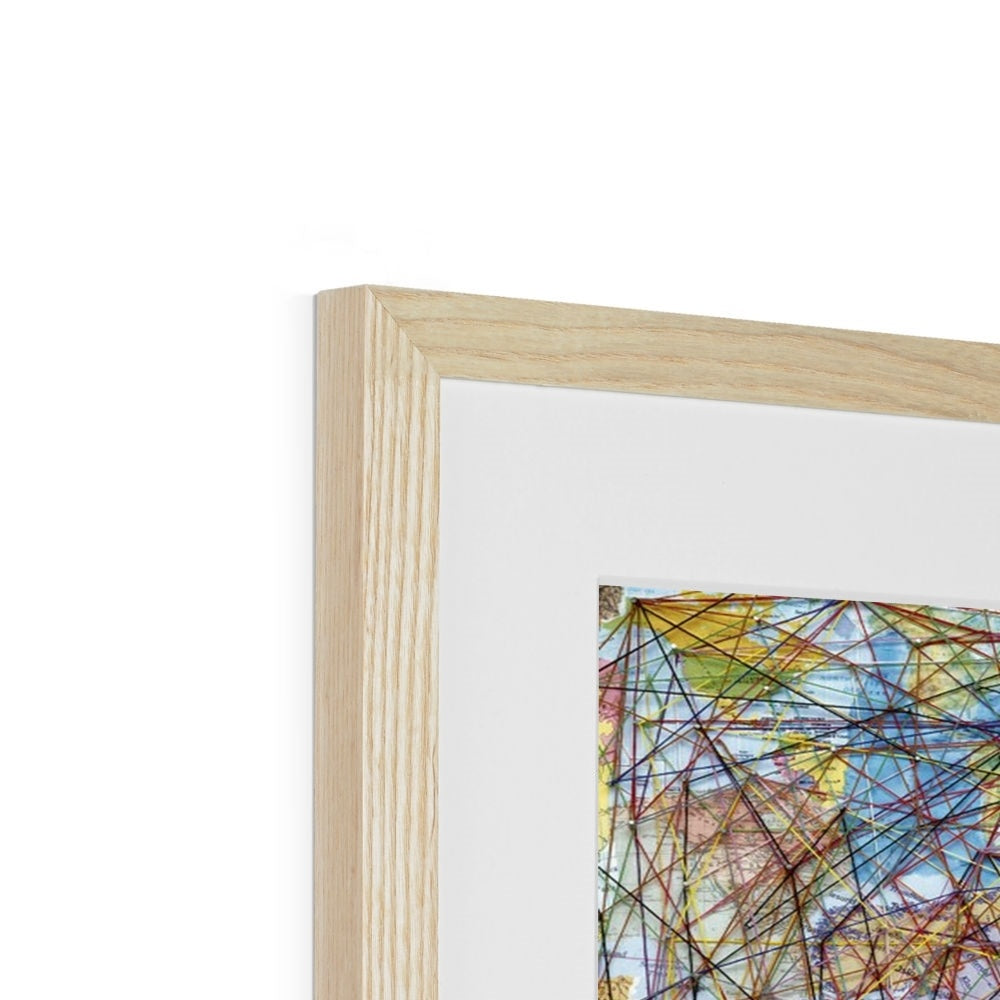 Connecting the Ummah Framed Print | Siddiqa Juma