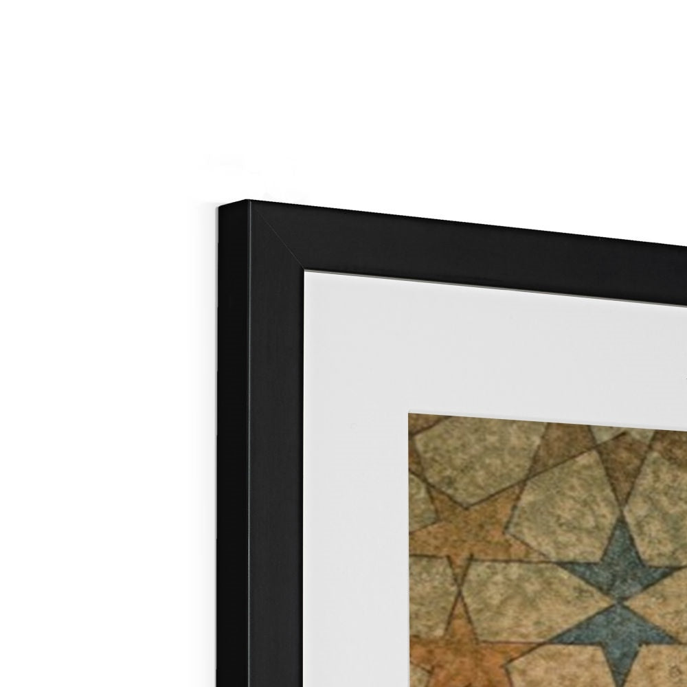 Dervish Geometry Framed Print | Fatimah Agha