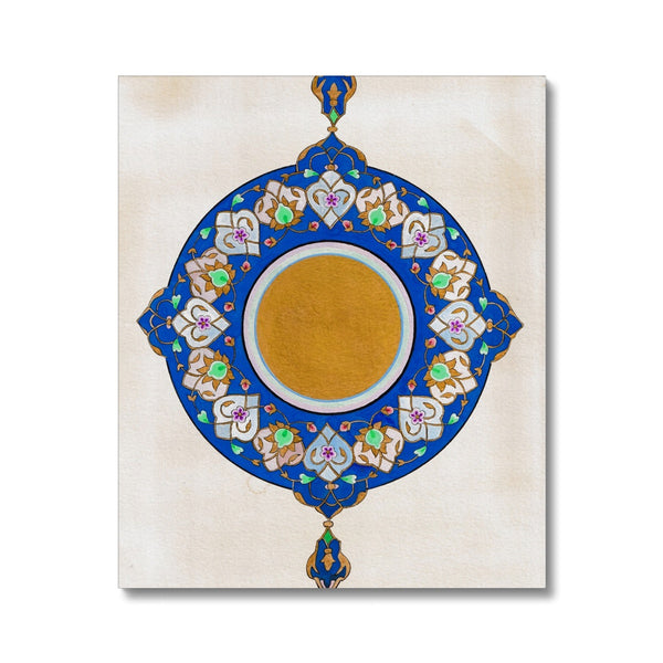 Ultramarine Shamsa Canvas | Emily Washington