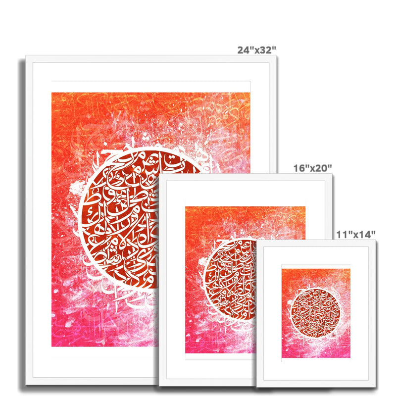Calligraffiti Circle Framed Print | Teakster