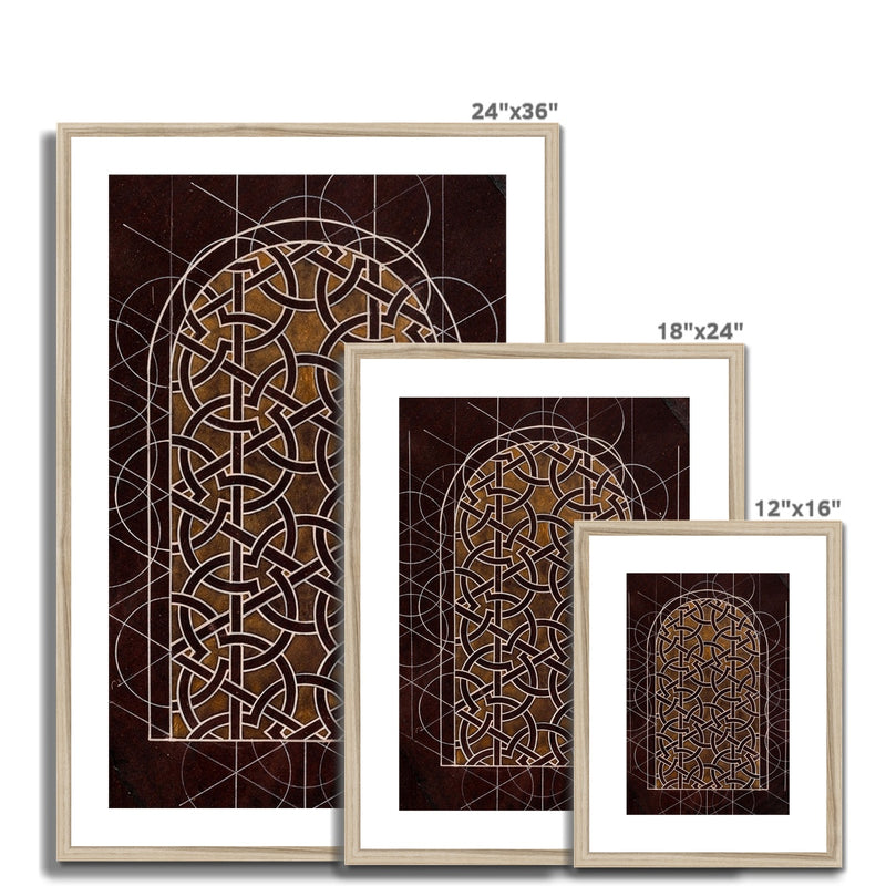 Damascus Window Framed Print | Zeynep Iqbal