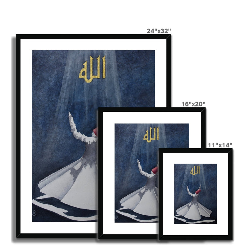 Sufi Light Framed Print | Fatimah Agha