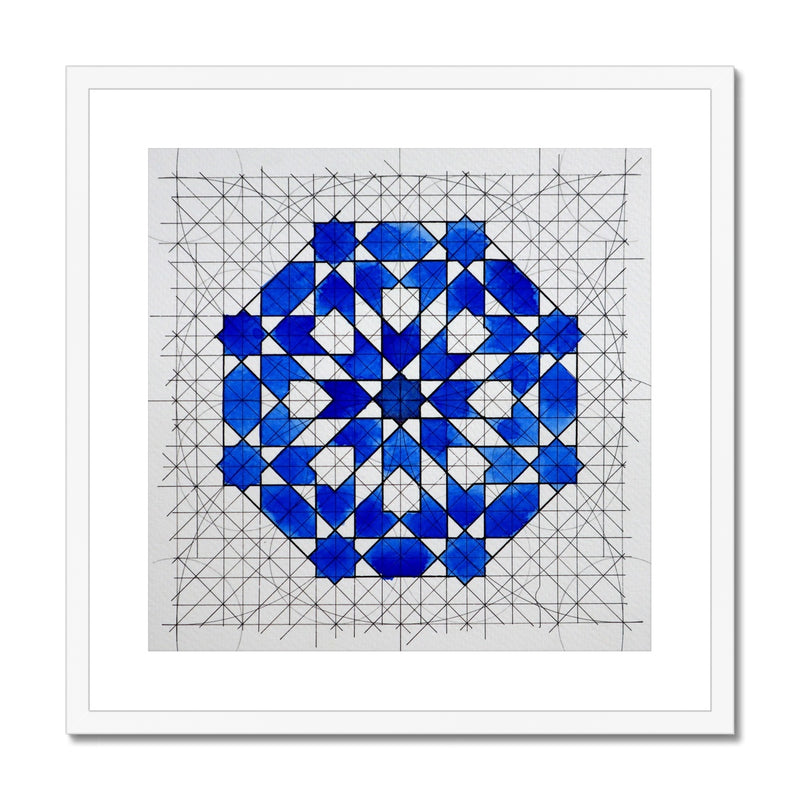 Classic Zellige Framed Print | Samira Mian
