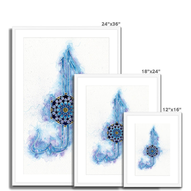 Alif Laam Meem Framed Print | Maaida Noor