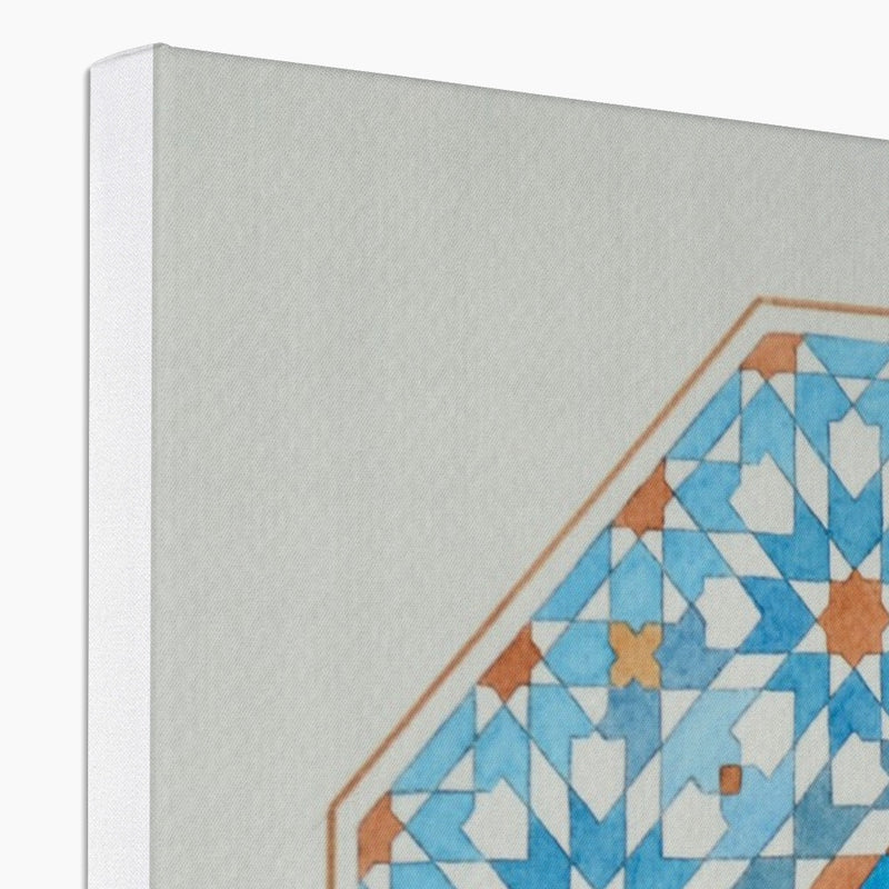 Blue Octagon Canvas| Marido Coulon