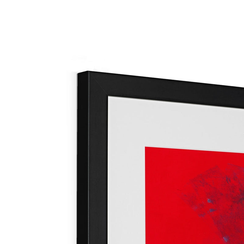 Domes on Red Framed Print | Siddiqa Juma