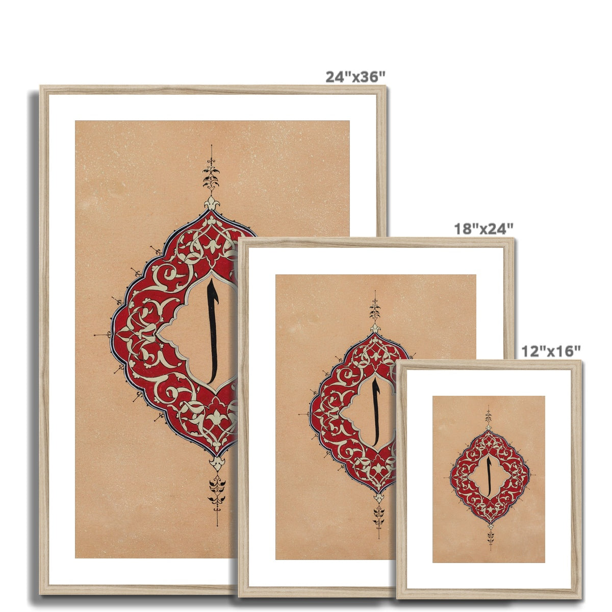 Alif | Rakhshinda Arshad Framed & Mounted Print