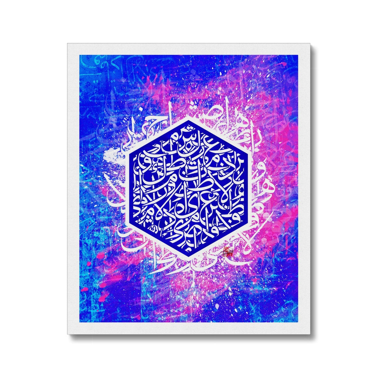 Calligraffiti Pentagon Canvas | Teakster