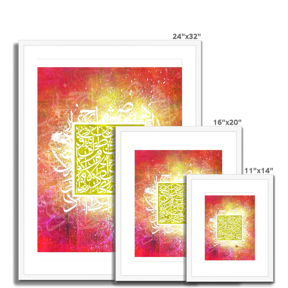 Calligraffiti Square Framed Print | Teakster