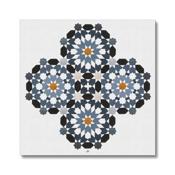 Morrocan Rosettes Canvas | Lieve Oudejans