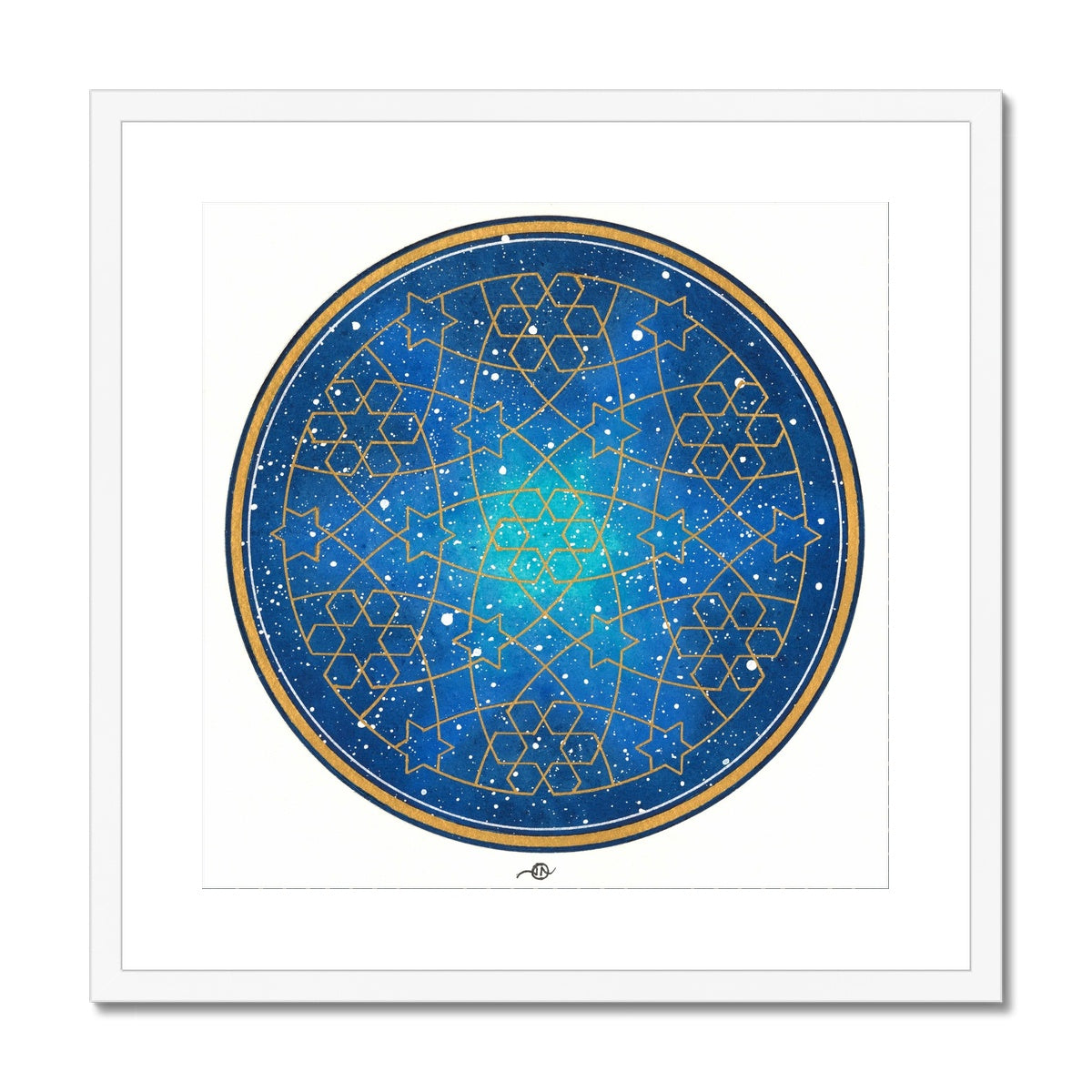 Geometry and the Night Sky Framed Print| Lieve Oudejans