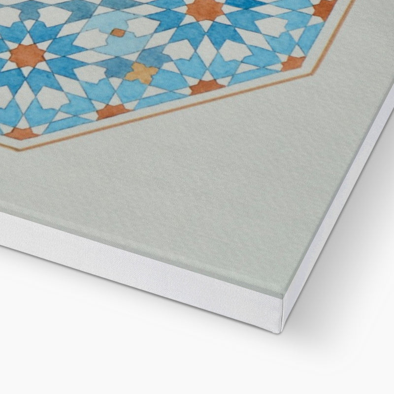 Blue Octagon Canvas| Marido Coulon