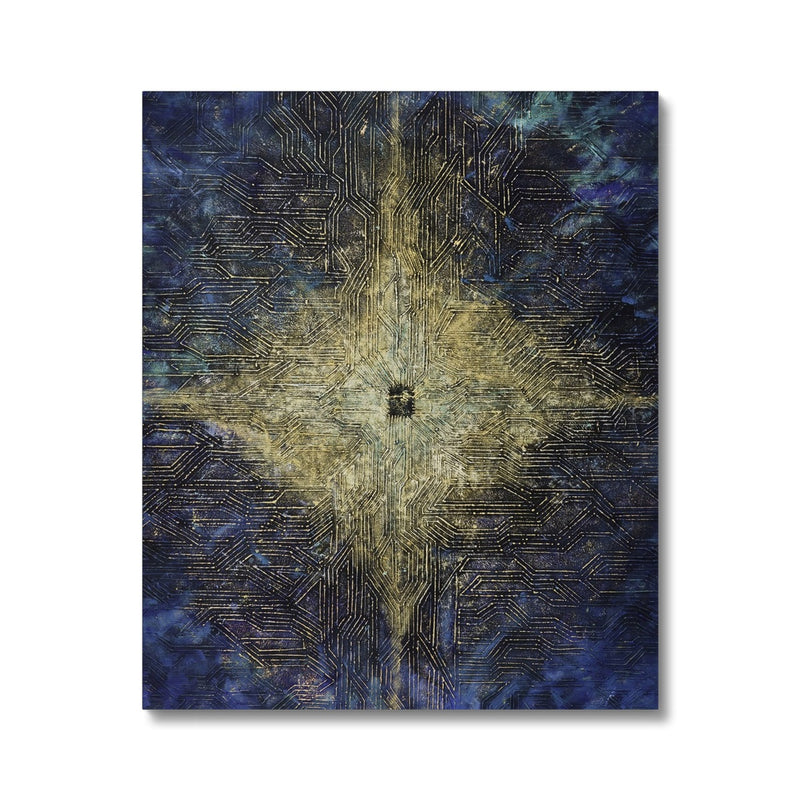 Tawaaf 2.3 Circuit Board Canvas | Siddiqa Juma