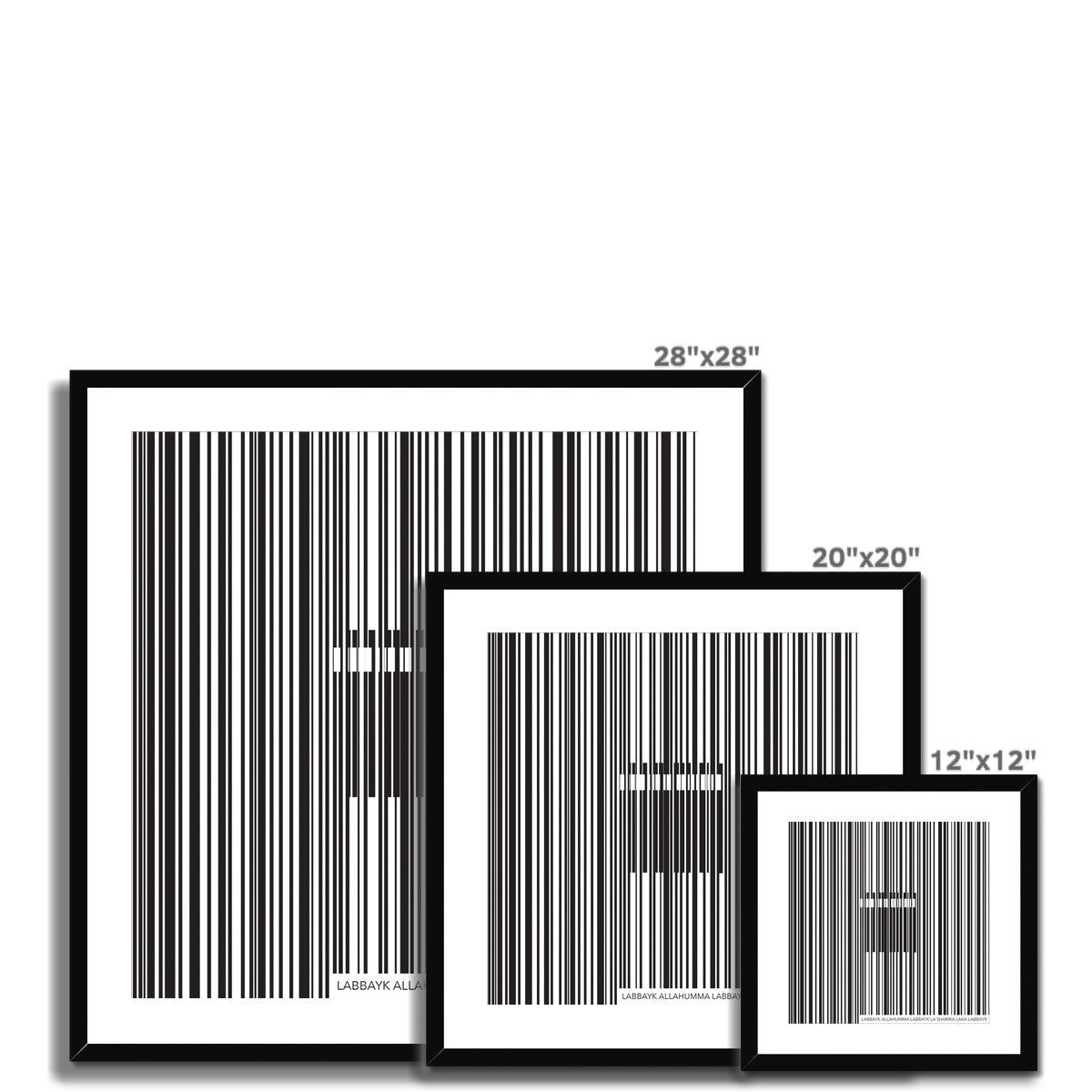 Barcode Framed Print | Siddiqa Juma