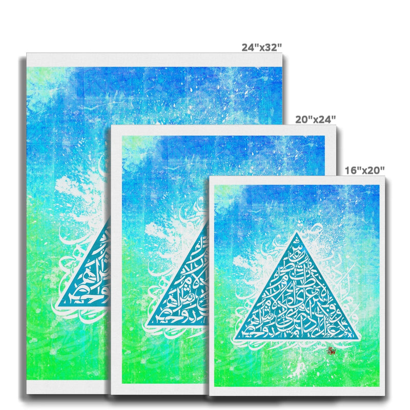 Calligraffiti Triangle Canvas | Teakster