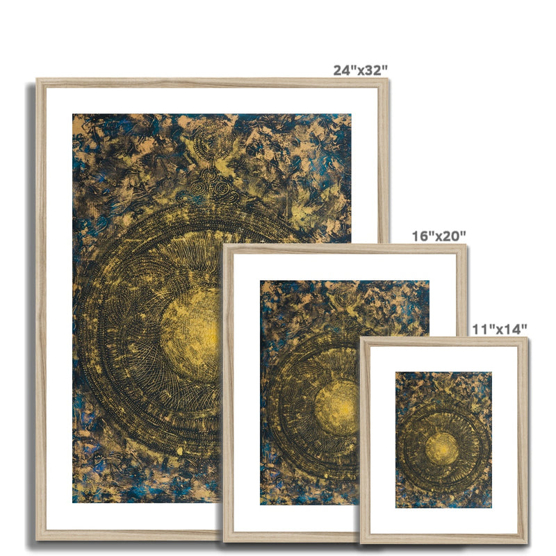 Tawaaf Astrolabe Framed Print | Siddiqa Juma