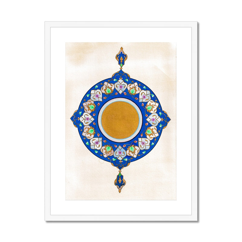Ultramarine Shamsa Framed Print | Emily Washington