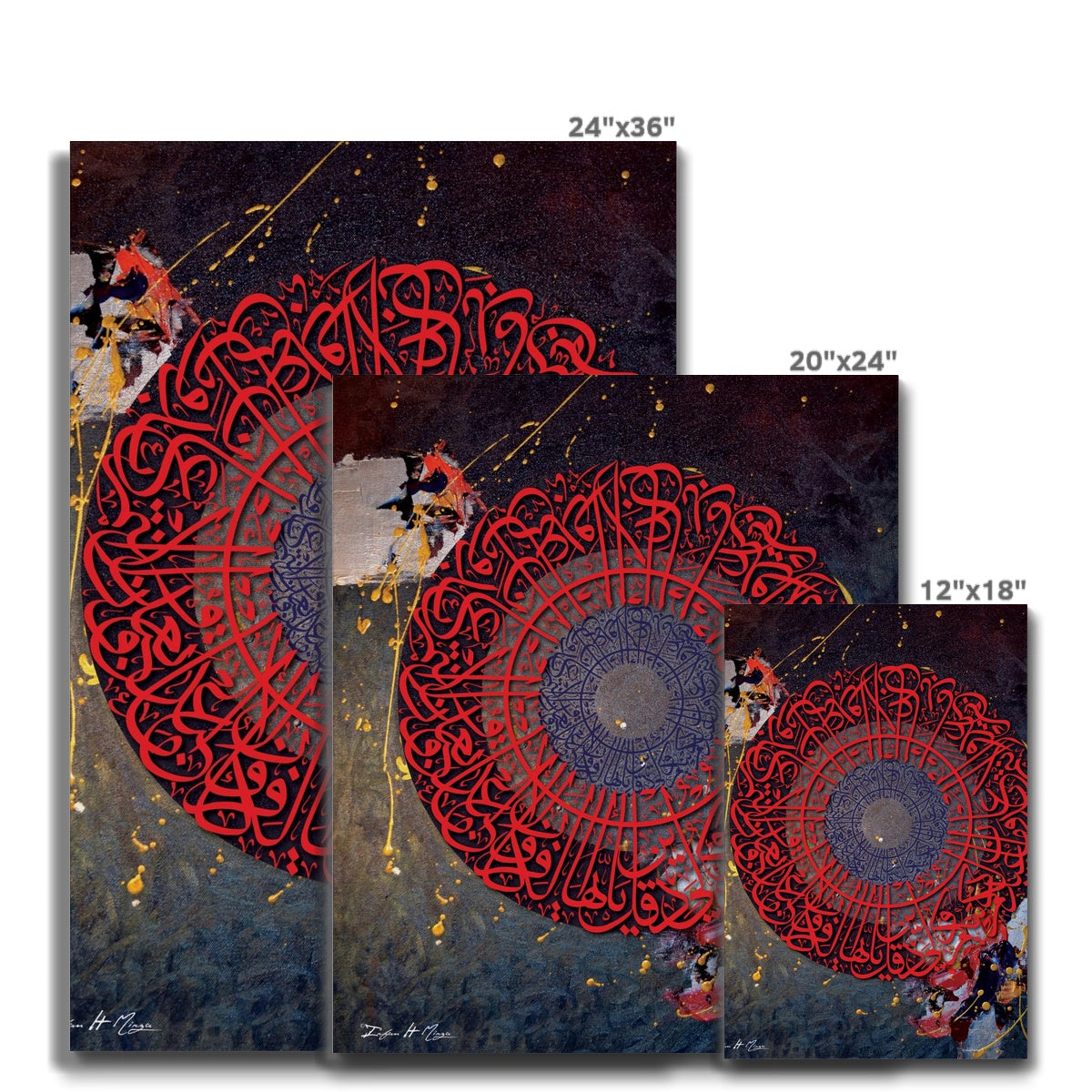 Calligraphy 17 Canvas | Irfan Mirza